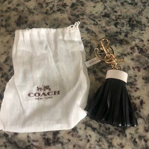 COACH Brand New handbag tassel charm